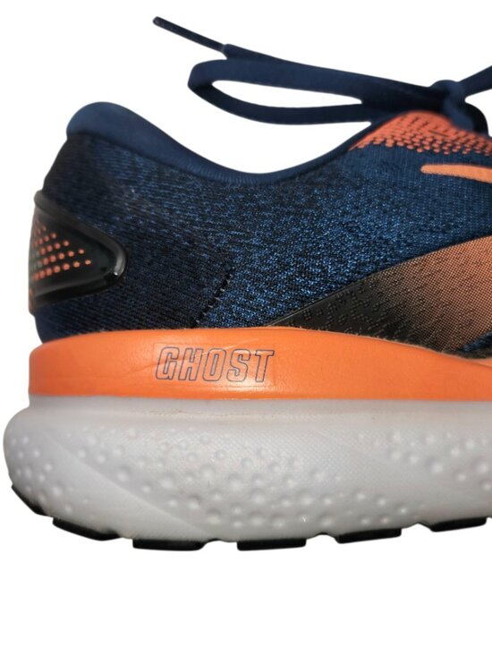 Brooks Ghost 16 Athletic Running Shoes Men\'s Size 12 D Medium Blue Orange White main image 11